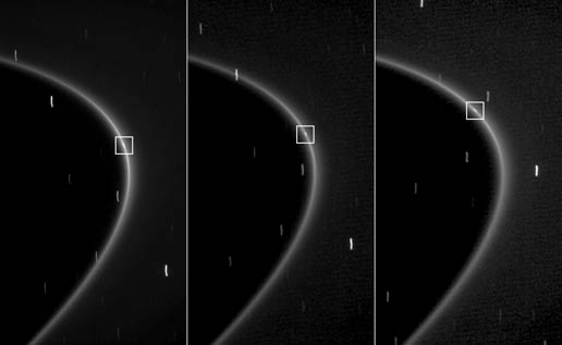 Saturn g-ring moonlet from Cassini